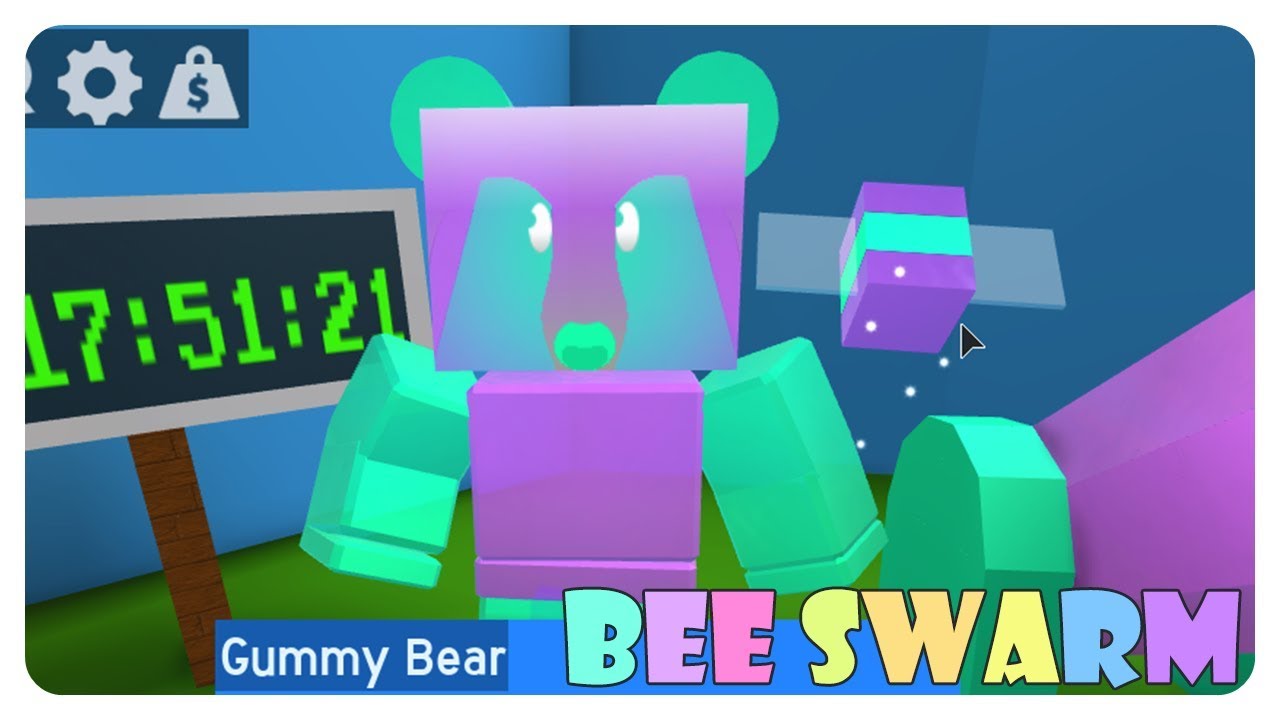 Gummy Bear Roblox Bee Swarm Simulator Indonesia Youtube - new gummy bear bee swarm simulator roblox