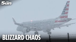 Travel carnage as over 640 US flights cancelled by snowstorm leaving passengers stranded