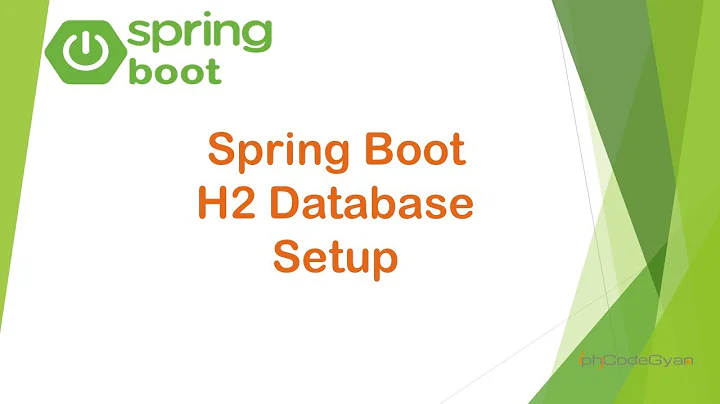 Spring Boot - How to Setup H2 Database
