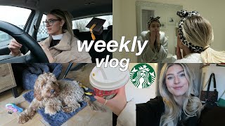 UNI, SKINCARE + GETTING MY HAIR DONE! | WEEKLY VLOG