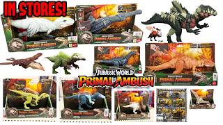 ALL UPCOMING MATTEL Jurassic World Primal Ambush WAVE 1 TOYS!!
