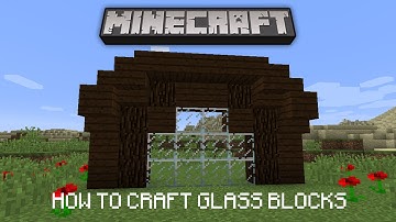 Minecraft Tutorial - How To Make Windows (Crafting Glass)