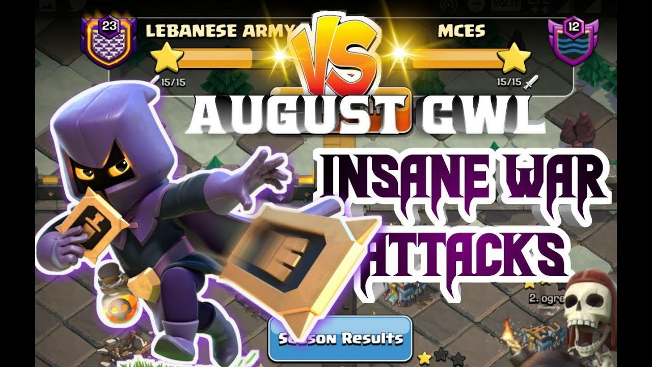 MCES WAR BASES SMASHED || AUGUST CWL || PRO WAR ATTACK STRATEGY || CHAMPION LEAUGE 1