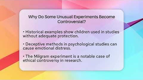 Why Do Some Unusual Experiments Become Controversial? - Strange Science HQ