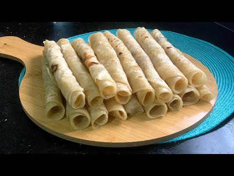 الفطيرة الليبية عندك دقيق وماء تعالي جربي الطريقة وحتدمني عليها