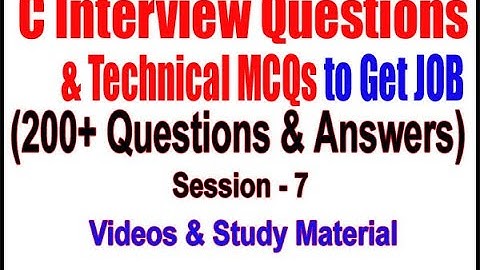 C Interview Questions & Technical MCQs to Get JOB | Session - 7 | Type Casting | By Swarup Sarkar