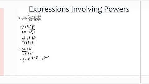 MCR3U/Grade 11 Functions: 4.4 Simplifying Algebraic Expressions Involving Exponents
