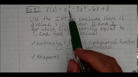 2.6 Intermediate Value Theorem