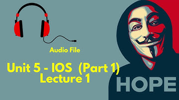 Unit 5 - IOS Architecture (Part 1) | Lecture 1 | Mobile Computing