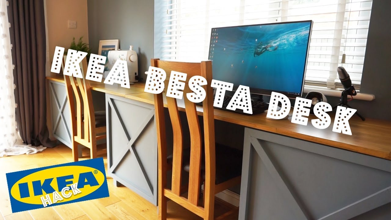 Ikea Besta Hack A Long Desk For 2 People Youtube