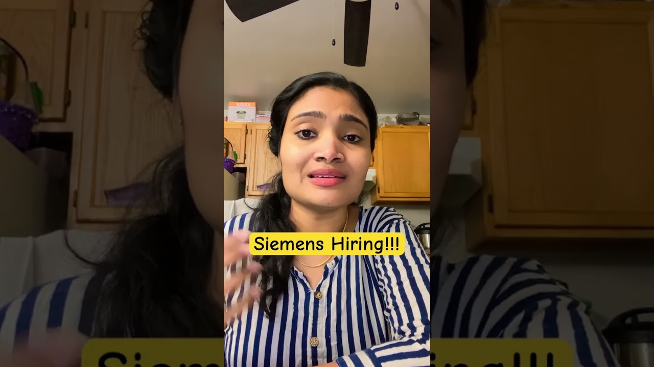 Siemens Hiring 