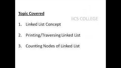 Data Structures | Linked List Concept  | By Riyaz Sir | IICS COLLEGE