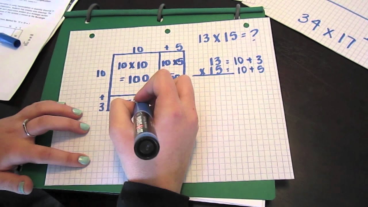 how-to-multiply-using-rectangle-section-method-youtube
