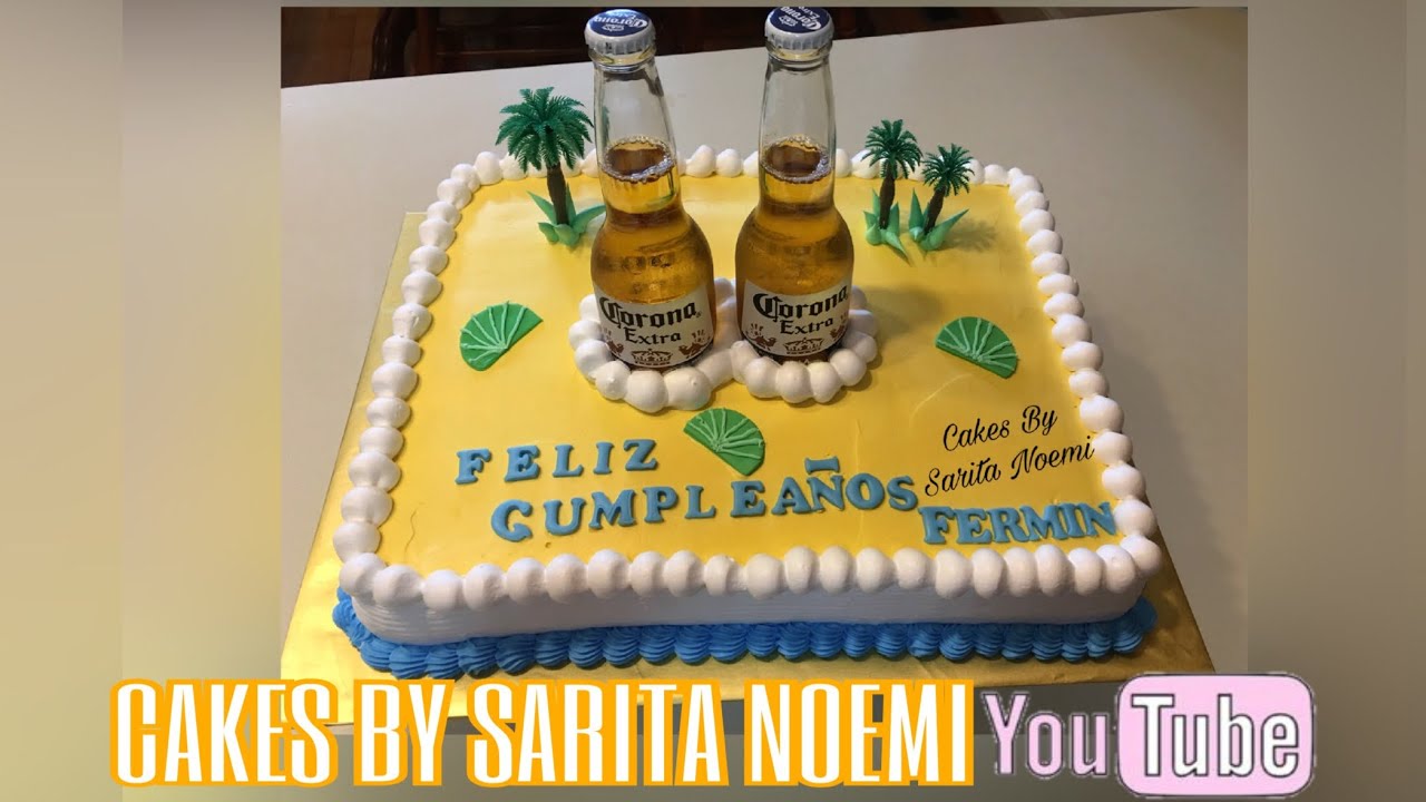 BEER CAKE | PASTEL CON CERVEZAS | 3 LECHES | PARA HOMBRE-FOR MAN | BIRTHDAY  CAKE | TORTA | BIZCOCHO - YouTube