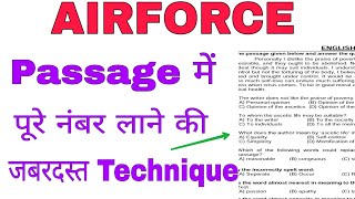 Trick to score full marks in Passage in Airforce Airman Exam screenshot 4