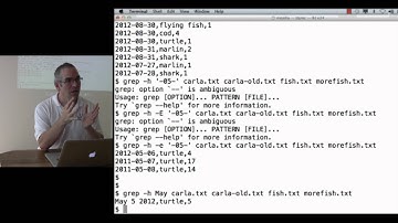 Software Carpentry September 2012 (1.7) The Unix Shell