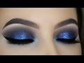Blue Glitter Smokey Eye Tutorial