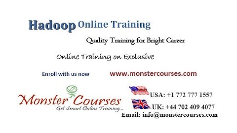 Hadoop Online Training | Big Data Hadoop Training Video tutorial| Hadoop Videos