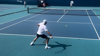 Grigor Dimitrov Practice - Miami Open 2024 (Court Level 4k)