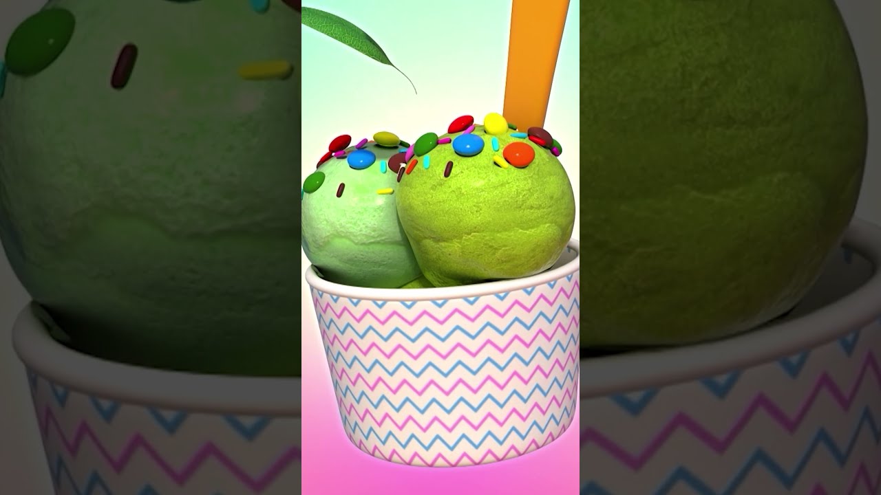 Summer Ice Cream Vibe Shorts Kids Cartoons Little Angel Nursery Rhymes