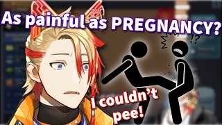 Axel tells the story of how he couldn’t PEE because a KICK IN THE BALLS!【Holostars EN | Axel Syrios】