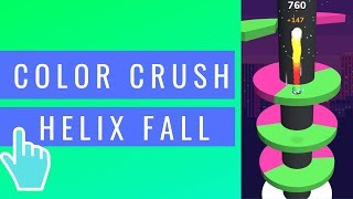 Color Crush - Helix Fall | iOS / Android Mobile Gameplay screenshot 2