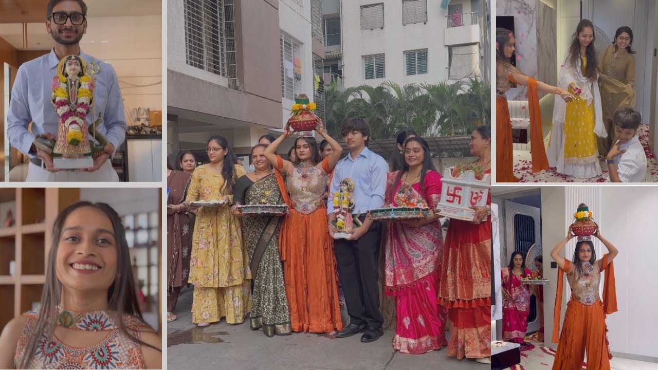 “Divine Welcome of Kumbh Kalash ✨ | Family Celebration”