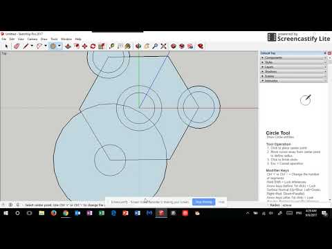 Sketchup - Polygon Tool - 6th Grade Spinner