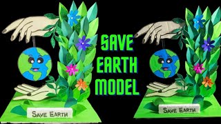 Save Earth Model | Earth Day Craft | Environment Day | Green Day | School Project @craftthebest1