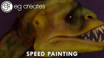 Digital Painting a Creature Design | Procreate Timelapse | EG Creates
