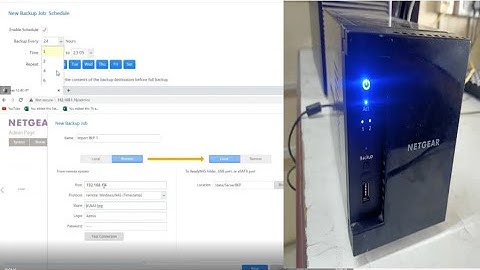 How to set Netgear NAS Automatic Backup schedule