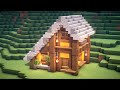 🍀 MInecraft : How to Build a  Yellow Wooden House | Easy Tutorial |