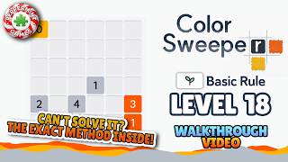 Color Sweeper - Level 18 Basic Rule - Walkthrough Solution