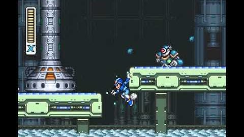 SNES Classics: Mega Man X - Flame Mammoth Stage Video Walkthrough