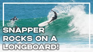 Longboarding At Snapper Rocks 🏄‍♂️ (Longboard Surfing Australia) | Stoked For Travel