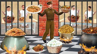 Thief Jail Restaurant Police Cooking Chicken Biryani Comedy Video Hindi Kahani Moral Storyskahaniya