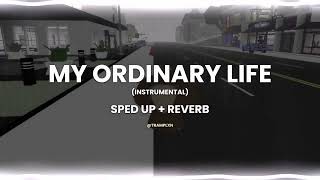 my ordinary life (instrumental) - the living tombstone | sped up + reverb