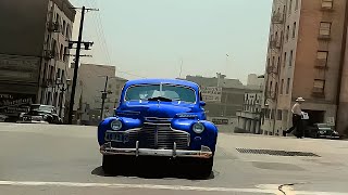 California 1940s in color [60fps, Remastered] w\/sound design added