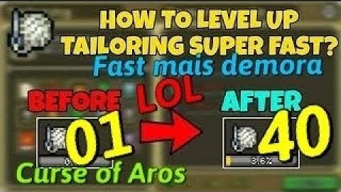 CURSE OF AROS - TAILORING ATÉ 40