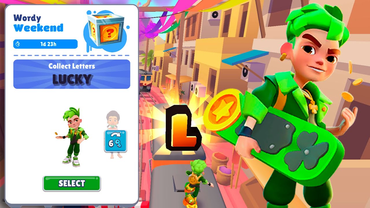 Subway Surfers Mumbai Holi 2025 : Wordy Weekend | LUCKY