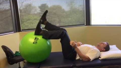 Supine hamstring Isometric with Opposite Hamstring Stretch