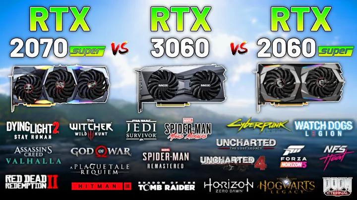 2023年RTX 2070 SUPER vs. RTX 3060 vs. RTX 2060 SUPER游戏性能对比