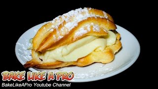 Simply THE BEST Easy Cream Puffs Recipe - Chocolate Eclairs Recipe
