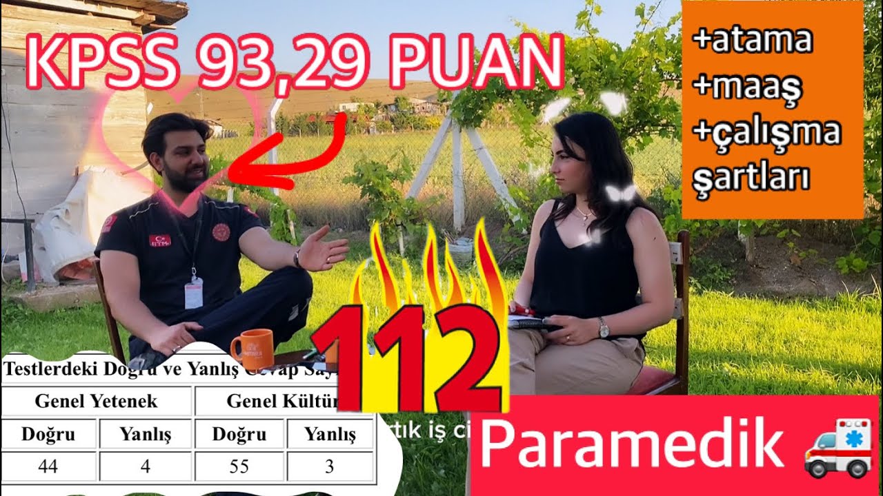 Paramedik 🚨 KPSS +90 almak / ataması nasıl ? Çalışma şartları - 112 ACİL