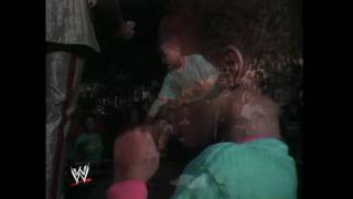 WWE Hall of Fame: "Million Dollar Man" Ted DiBiase kicks a basketball
