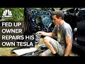 This Tesla Model S Owner Repairs His Own Car