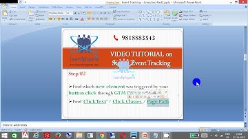 Google Analytics Event Tracking Part 2