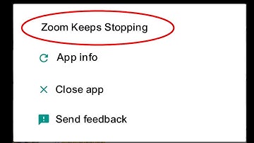 How To Fix Zoom Keeps Stopping Error Problem Solved on Android