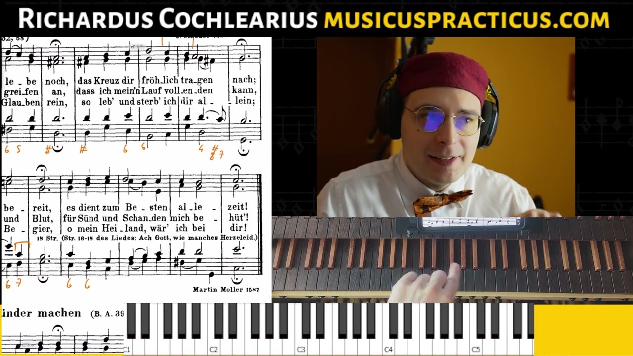 Bach Chorale 9: Ach Gott, wie manches Herzeleid - Figured Bass and Analysis