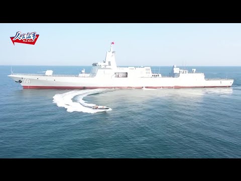 China PLA Navy - Type 055 Heavy Guided Missile Destroyer Live Firing [1080p] @arronlee33